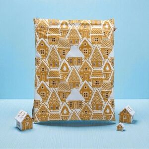 Christmas Gingerbread House Poly Mailers 10x13 Pack of 25